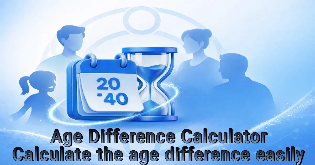 Age Difference Calculator | Instant Date Difference in Years, Months & Days